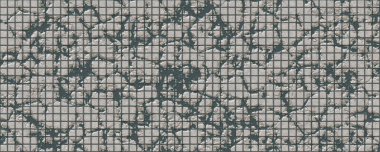 Eski kare kiremit çatlak duvar dokusu