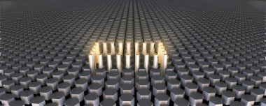 Işıl ışıl enerji direğinin gücü