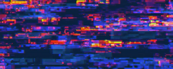 Digital Glitch Game Monitor Background — Stock Photo, Image