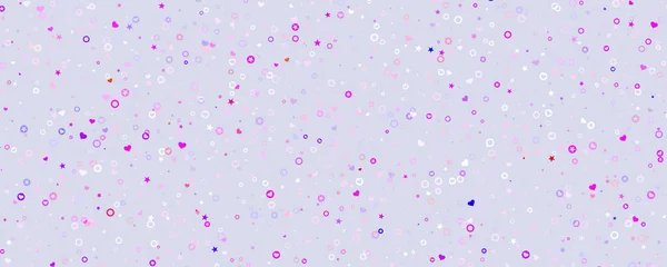 Papel Embrulho Rosa Com Textura Smal Coração Círculo Estrela Textura — Fotografia de Stock