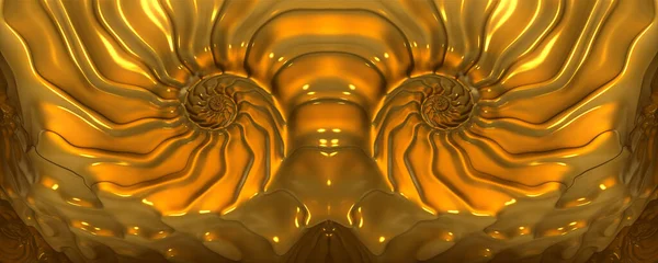 3d abstract golden ratio background