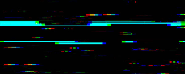 Digital video glitch effect background 