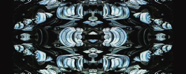 Illustration Scifi Abstrakt Blau Maschinenhintergrund — Stockfoto