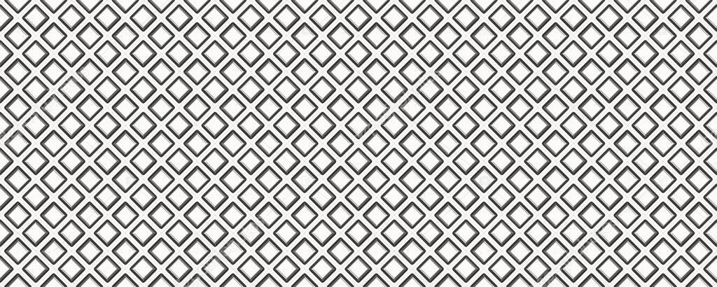 3d material white diamond tile seamless pattern background