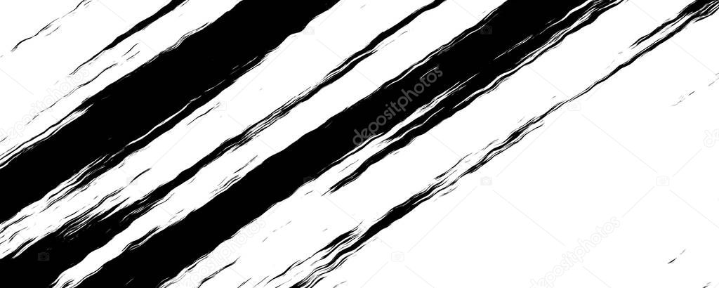 Black and white grunge brush strokes background