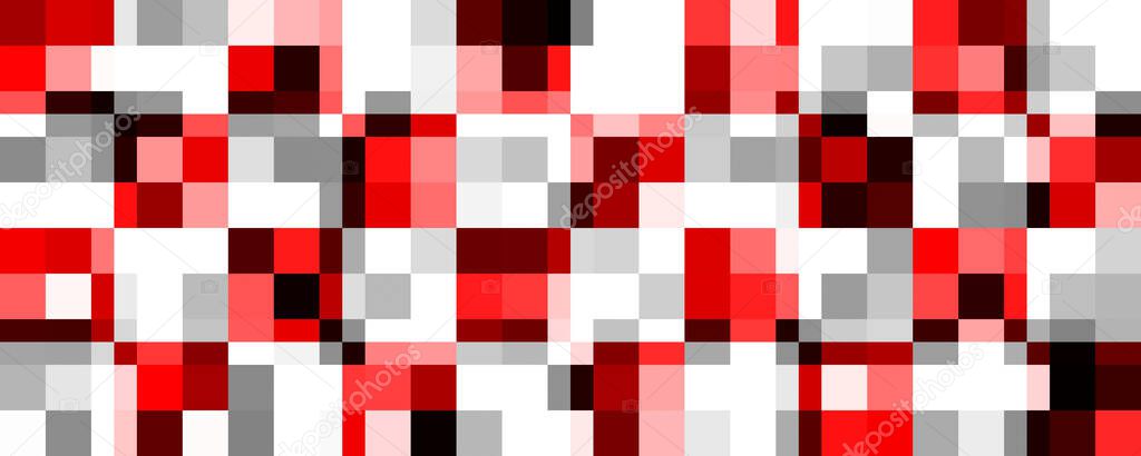 Red block pixel background
