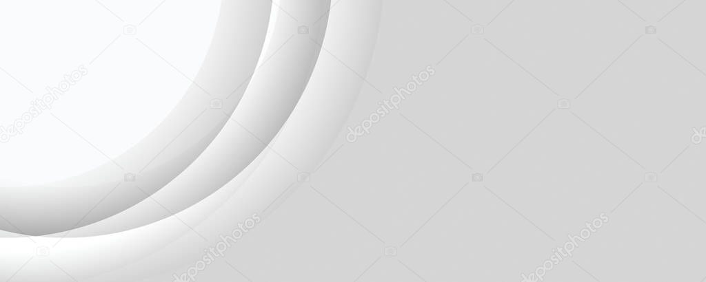 Simple rounded white banner background