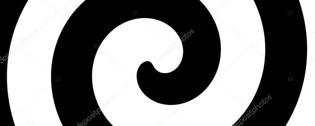 Black and white circular background