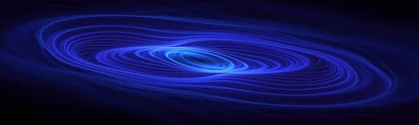 Волнистый Синий Фон Энергетического Поля — стоковое фото