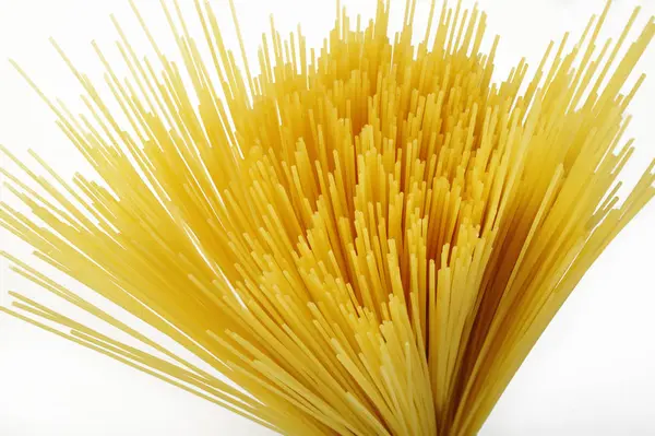 Spaghetti Żółte Tło Makaronowe — Zdjęcie stockowe