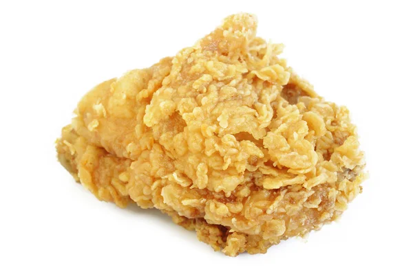 Pechuga de pollo frito sobre fondo blanco —  Fotos de Stock