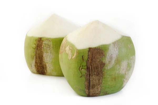 바탕에 신선한 코코넛 — 스톡 사진