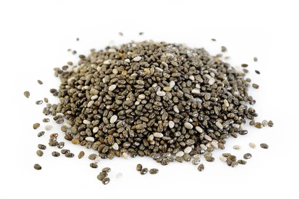 Chia Seeds Isolated White Background — Stock Photo, Image