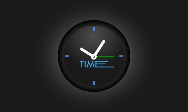 Relógio Profissional Com Belas Cores Gradiente Tempo Execução Maneira — Vetor de Stock