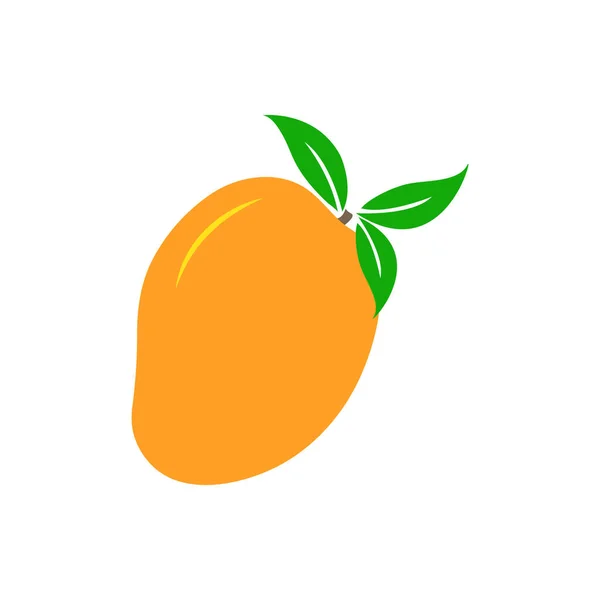 Mango Icono Hoja Vector — Vector de stock