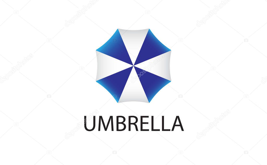 Umbrella top view logo