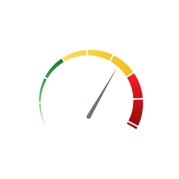 Snelheidsmeter Indicator Maatregel Kilometerteller — Stockvector