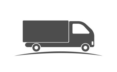 Kamyon yolu simgesi vektörü