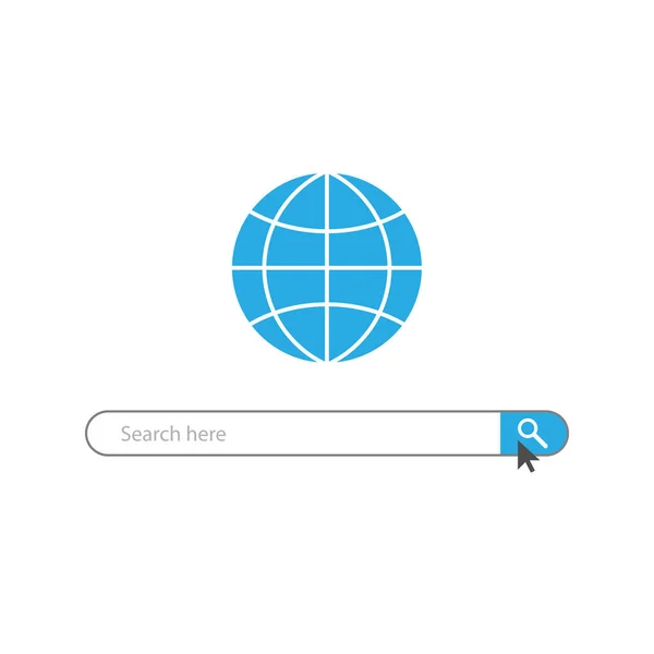 Rechercher Fond Barre Web — Image vectorielle