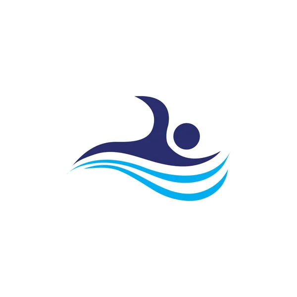 Projektowanie Wektorowe Sztuki Pływania — Wektor stockowy