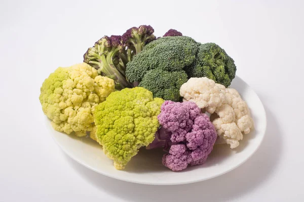 Brocoli Chou Fleur Sain Coloré — Photo