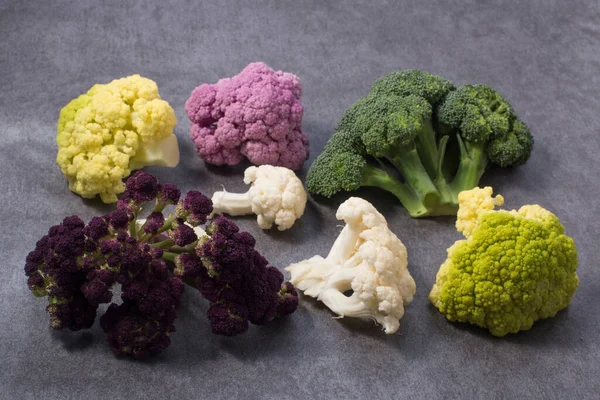 Brocoli Chou Fleur Sain Coloré — Photo