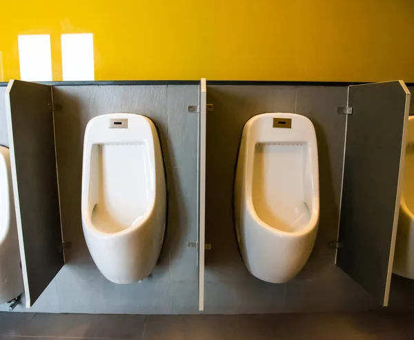 White Urinals Men Toilet — Stock Photo, Image