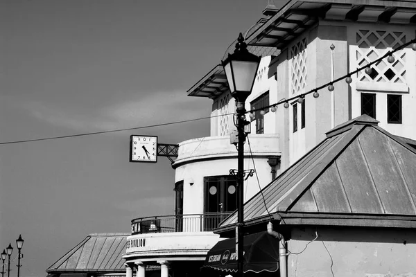 Чорно Білі Зображення Пенарта Долина Гламорган Уельс Велика Британія Вікторіанський — стокове фото