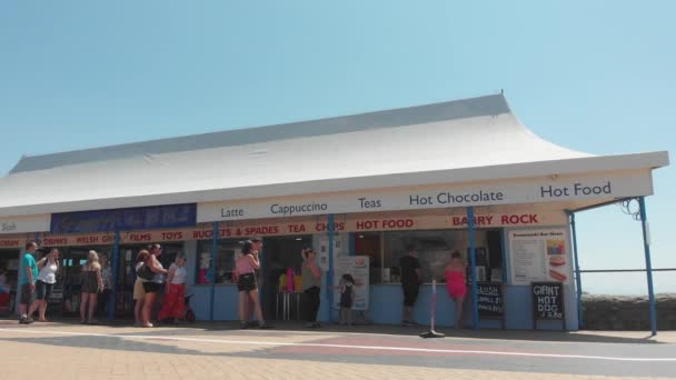 Barry Island Vale Glam Wales Juni 2020 Covid Soziale Distanzierung — Stockvideo