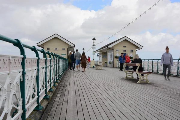 Torrentiële Rain Wales Sociale Distancing Lockdown Walks Juni Weer Wales — Stockfoto