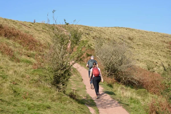 Abergavenny Monmouthshire Wales Вересня 2020 Люди Будь Якого Віку Сходять — стокове фото