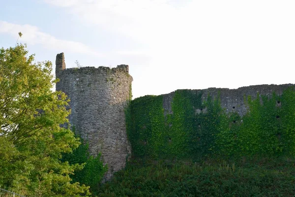 Abergavenny Monmouthshire Wales Września 2020 Biały Zamek Historyczne Dziedzictwo Dostępne — Zdjęcie stockowe