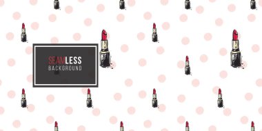 Beyaz arka planda kesintisiz moda deseni