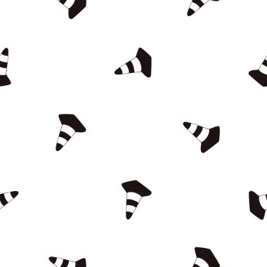 Beyaz arka plan üzerinde koniler ile Seamless modeli