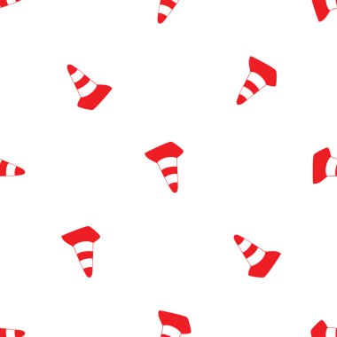 Beyaz arka plan üzerinde koniler ile Seamless modeli