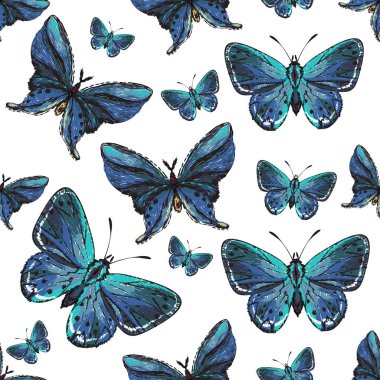 böcekler, vektör çizim ile beyaz arka plan