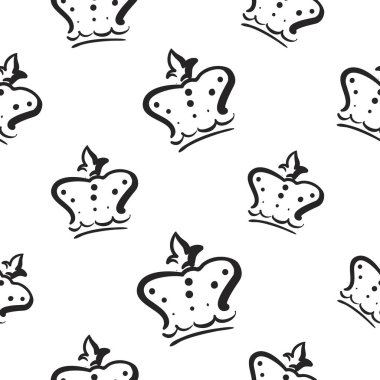 corona, vektör çizim ile Seamless modeli