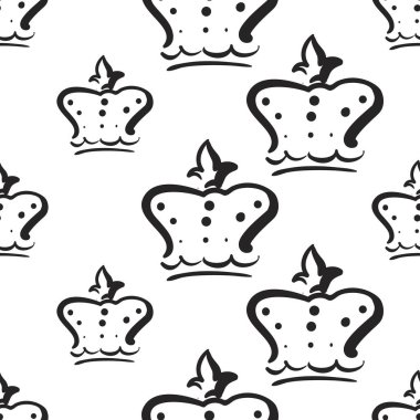 corona, vektör çizim ile Seamless modeli