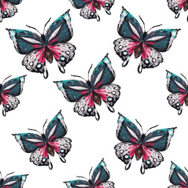 böcekler, vektör çizim ile beyaz arka plan