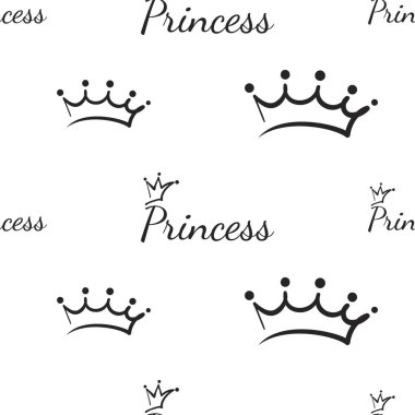 corona, vektör çizim ile Seamless modeli