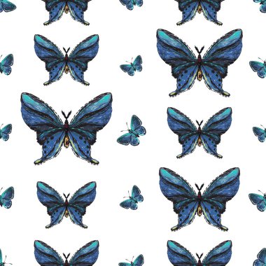 böcekler, vektör çizim ile beyaz arka plan