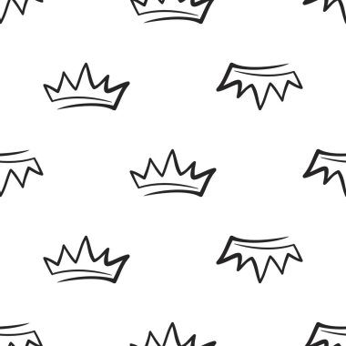 corona, vektör çizim ile Seamless modeli