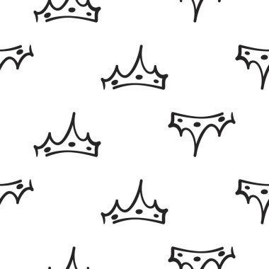 corona, vektör çizim ile Seamless modeli