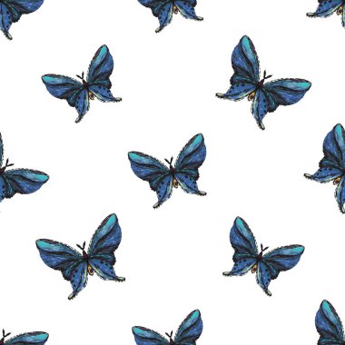 böcekler, vektör çizim ile beyaz arka plan