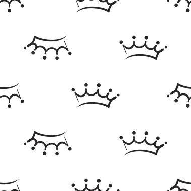 corona, vektör çizim ile Seamless modeli