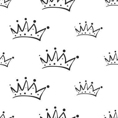 corona, vektör çizim ile Seamless modeli