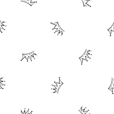 corona, vektör çizim ile Seamless modeli