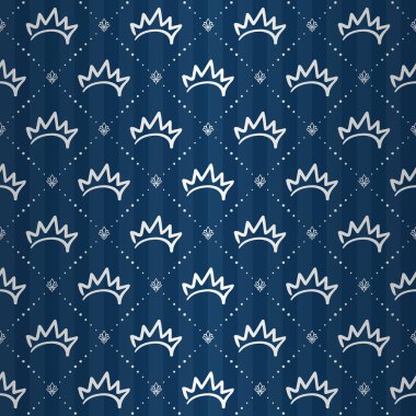 corona, vektör çizim ile Seamless modeli