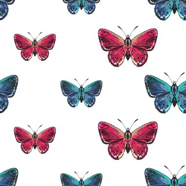 böcekler, vektör çizim ile beyaz arka plan