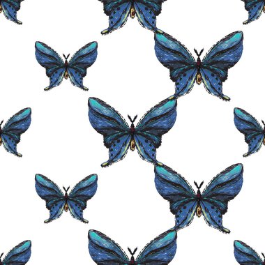 böcekler, vektör çizim ile beyaz arka plan